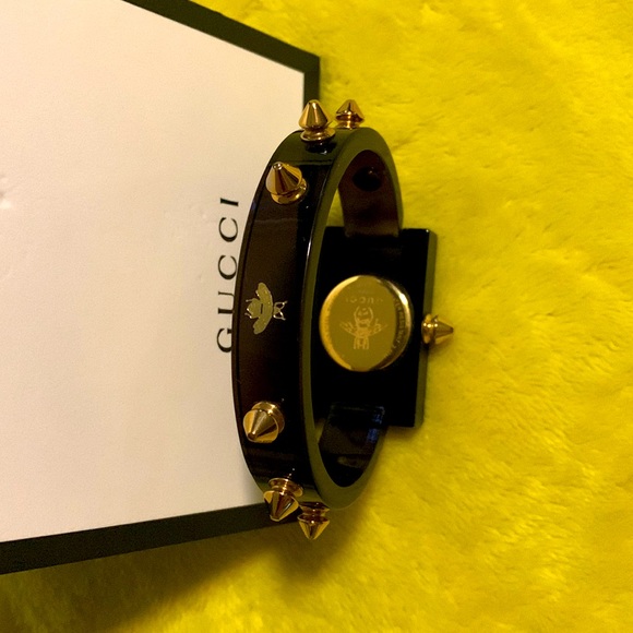 Gucci Plaxiglass & Stainless Steel Skeleton Stud Quart Watch - Picture 12 of 12